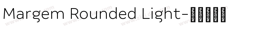 Margem Rounded Light字体转换